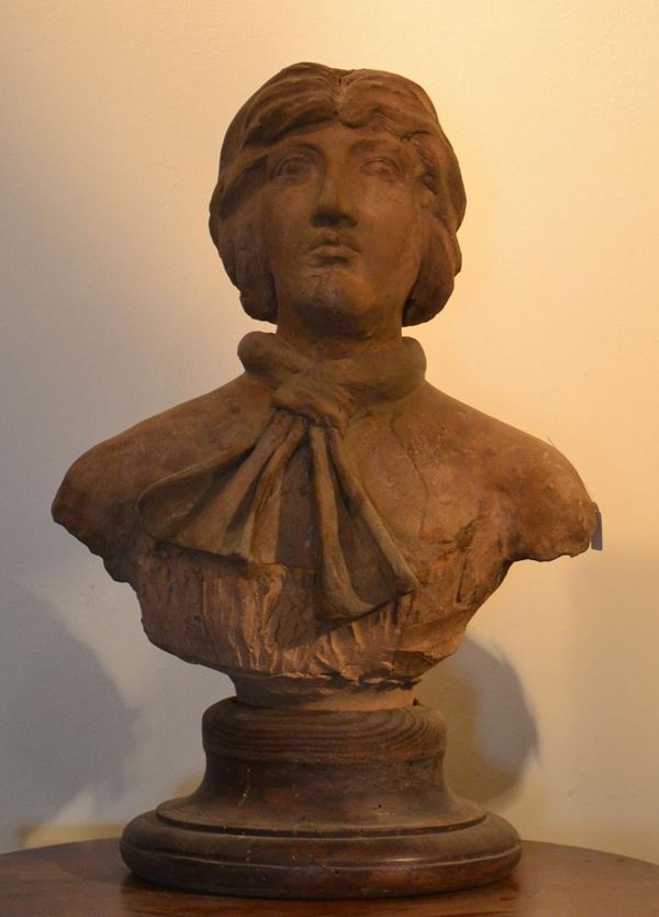 Scultura, sec. XIX, in terracotta, raffigurante