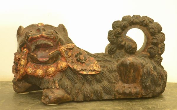Scultura, arte orientale, sec. XIX, in legno