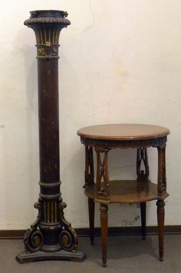 Colonna, sec. XIX, in legno laccato&nbsp;&nbsp;&nbsp;&nbsp;&nbsp;&nbsp;&nbsp;&nbsp;&nbsp;&nbsp;&nbsp;&nbsp;&nbsp;&nbsp;&nbsp;&nbsp;&nbsp;&nbsp;&nbsp;&nbsp;&nbsp;&nbsp;&nbsp;&nbsp;&nbsp;&nbsp;&nbsp;&nbsp;&nbsp;&nbsp;&nbsp;&nbsp;&nbsp;&nbsp;&nbsp;&nbsp;&nbsp;&nbsp;&nbsp;