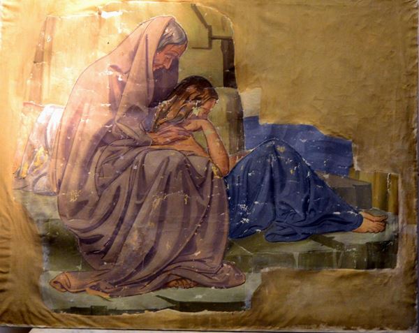 Scuola italiana, sec. XX  - Asta GIOIELLI, ARGENTI, ARREDI, OGGETTI D'ARTE E DIPINTI - Poggio Bracciolini Casa d'Aste