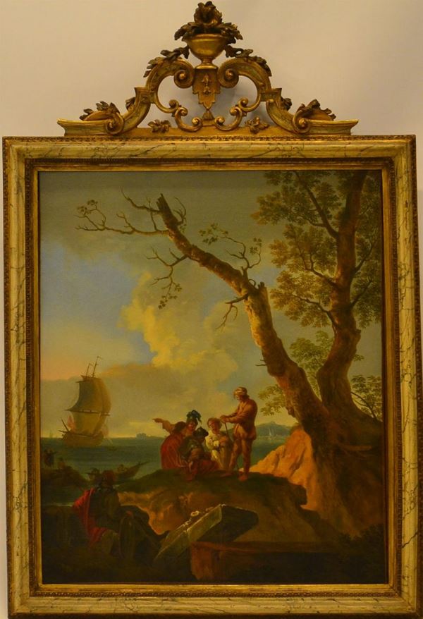 Scuola nord europea, sec. XIX                                               - Asta GIOIELLI, ARGENTI, ARREDI, OGGETTI D'ARTE E DIPINTI - Poggio Bracciolini Casa d'Aste