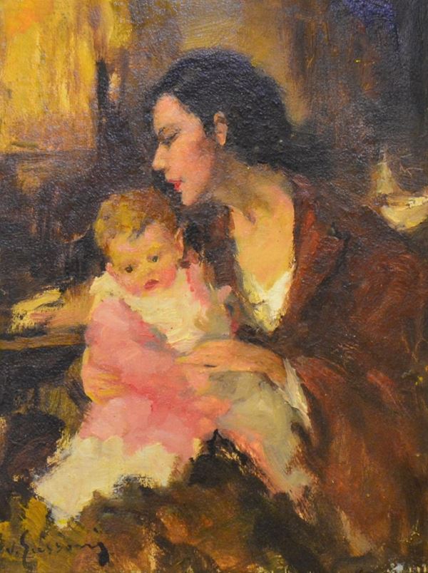 Vittorio Gussoni  - Asta GIOIELLI, ARGENTI, ARREDI, OGGETTI D'ARTE E DIPINTI - Poggio Bracciolini Casa d'Aste