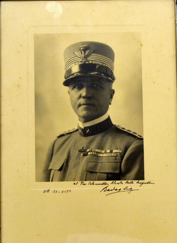 Fotografia del generale Pietro Badoglio,