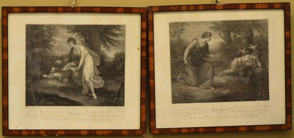 Scuola italiana, sec. XIX  - Asta GIOIELLI, ARGENTI, ARREDI, OGGETTI D'ARTE E DIPINTI - Poggio Bracciolini Casa d'Aste