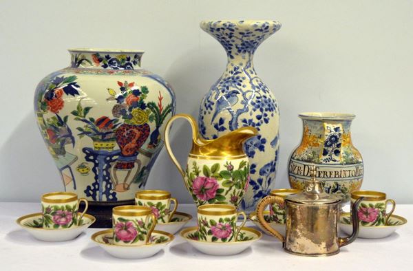 Caffettiera, sec. XIX, in argento, alt. cm 13  - Asta GIOIELLI, ARGENTI, ARREDI, OGGETTI D'ARTE E DIPINTI - Poggio Bracciolini Casa d'Aste