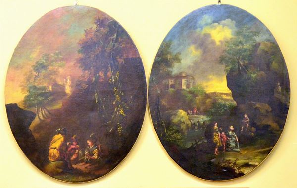 Scuola Nord Europea, sec. XVIII,  - Asta GIOIELLI, ARGENTI, ARREDI, OGGETTI D'ARTE E DIPINTI - Poggio Bracciolini Casa d'Aste