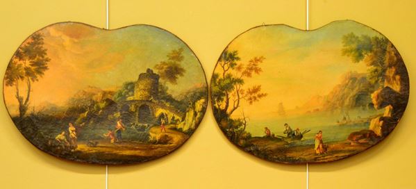 Scuola Nord Europea, sec. XIX,  - Asta GIOIELLI, ARGENTI, ARREDI, OGGETTI D'ARTE E DIPINTI - Poggio Bracciolini Casa d'Aste