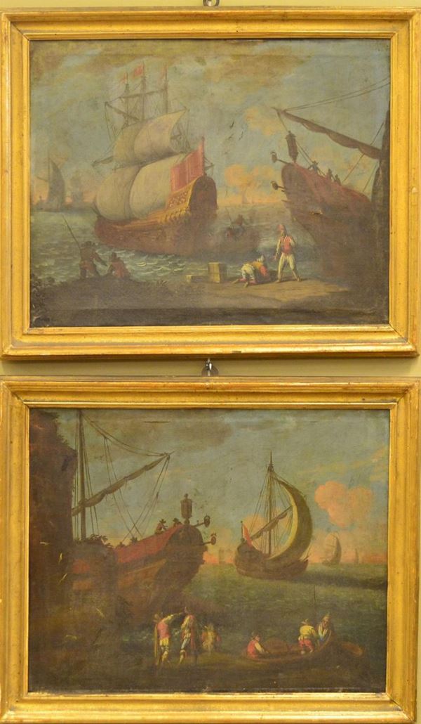 Scuola italiana, sec. XVIII  - Asta GIOIELLI, ARGENTI, ARREDI, OGGETTI D'ARTE E DIPINTI - Poggio Bracciolini Casa d'Aste