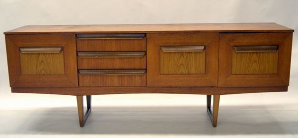 Credenza, anni 80, in rovere,