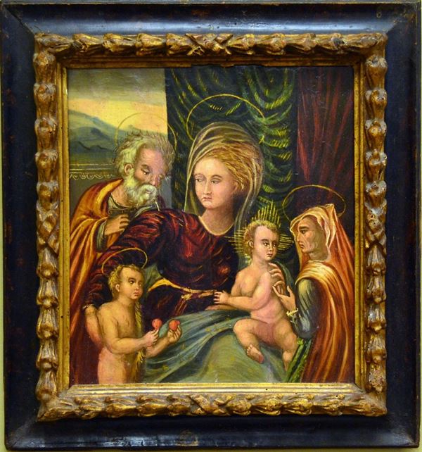 Scuola veneto cretese, sec. XVIII  - Asta GIOIELLI, ARGENTI, ARREDI, OGGETTI D'ARTE E DIPINTI - Poggio Bracciolini Casa d'Aste