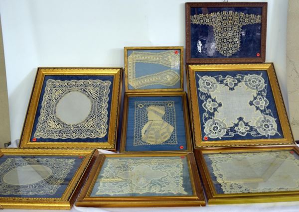 Lotto di nove pezzi,  - Asta GIOIELLI, ARGENTI, ARREDI, OGGETTI D'ARTE E DIPINTI - Poggio Bracciolini Casa d'Aste
