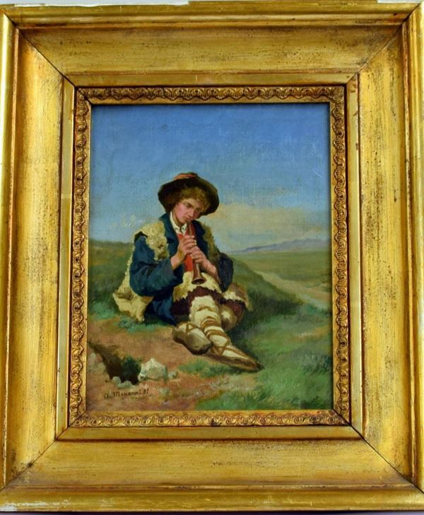 Dipinto , sec. XIX  - Asta GIOIELLI, ARGENTI, ARREDI, OGGETTI D'ARTE E DIPINTI - Poggio Bracciolini Casa d'Aste