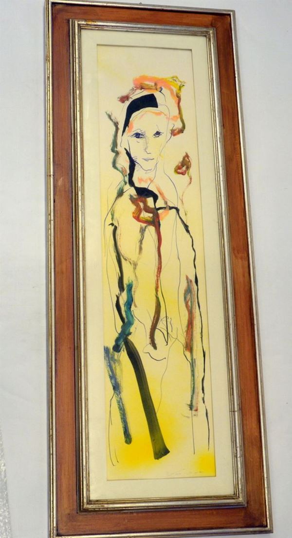 Ernesto Treccani  - Asta GIOIELLI, ARGENTI, ARREDI, OGGETTI D'ARTE E DIPINTI - Poggio Bracciolini Casa d'Aste