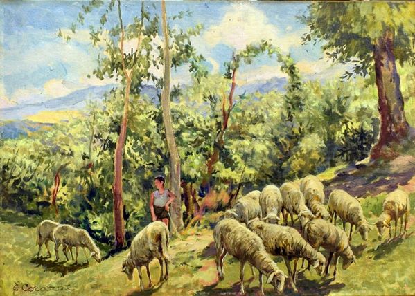 Enrico Corazzi  - Asta GIOIELLI, ARGENTI, ARREDI, OGGETTI D'ARTE E DIPINTI - Poggio Bracciolini Casa d'Aste