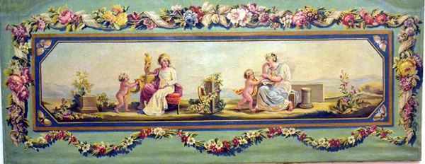 Scuola francese, sec. XIX                                                   - Asta GIOIELLI, ARGENTI, ARREDI, OGGETTI D'ARTE E DIPINTI - Poggio Bracciolini Casa d'Aste