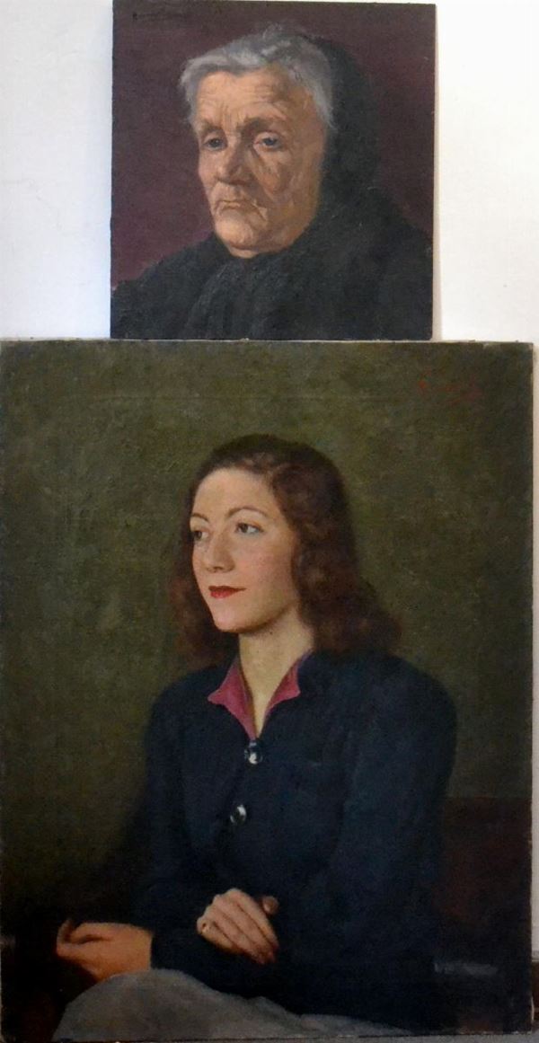 Scuola italiana, inizi sec. XX,  - Asta GIOIELLI, ARGENTI, ARREDI, OGGETTI D'ARTE E DIPINTI - Poggio Bracciolini Casa d'Aste