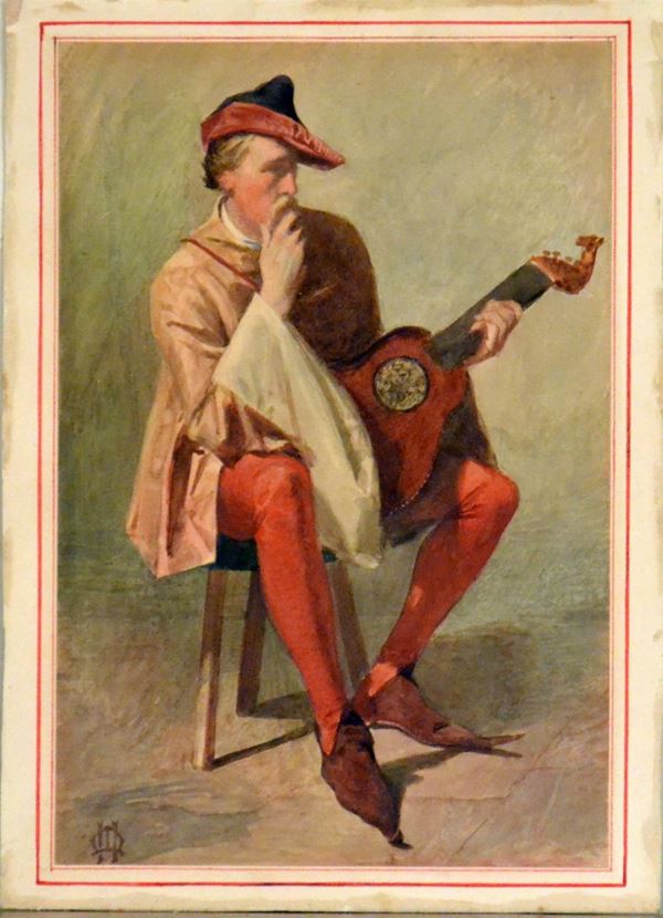 Scuola italiana, sec. XIX  - Asta GIOIELLI, ARGENTI, ARREDI, OGGETTI D'ARTE E DIPINTI - Poggio Bracciolini Casa d'Aste