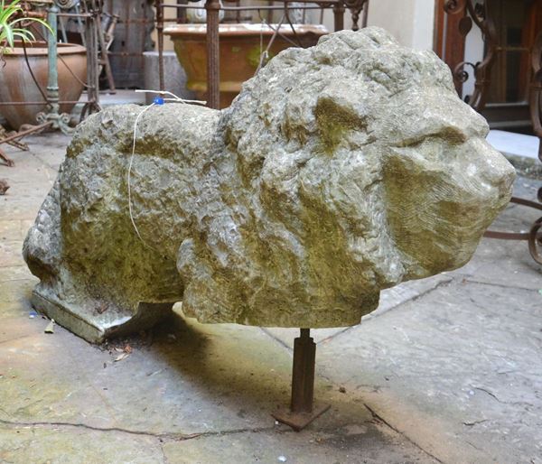 Scultura, sec. XVIII, in pietra, raffigurante  - Asta GIOIELLI, ARGENTI, ARREDI, OGGETTI D'ARTE E DIPINTI - Poggio Bracciolini Casa d'Aste