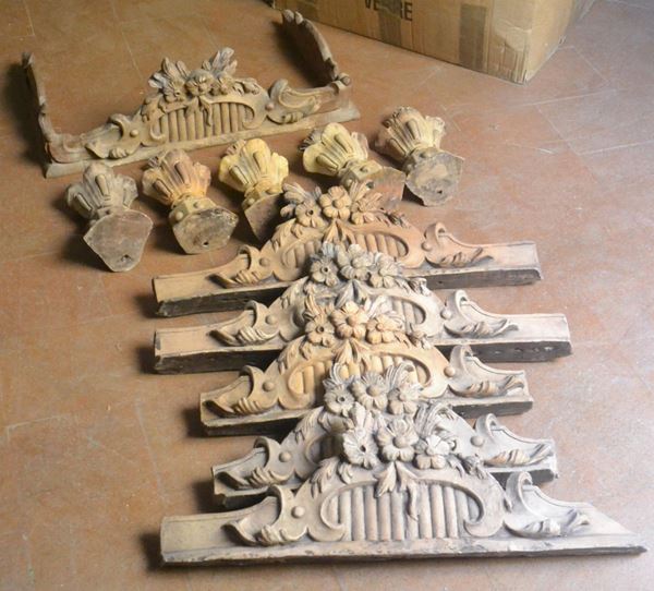 Frammenti di stufa, sec. XX,