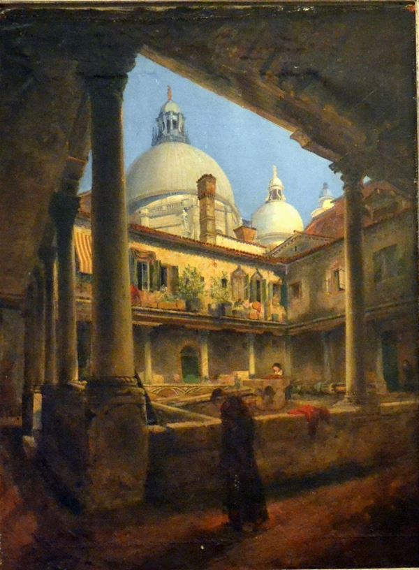 Scuola inglese, sec. XIX  - Asta GIOIELLI, ARGENTI, ARREDI, OGGETTI D'ARTE E DIPINTI - Poggio Bracciolini Casa d'Aste