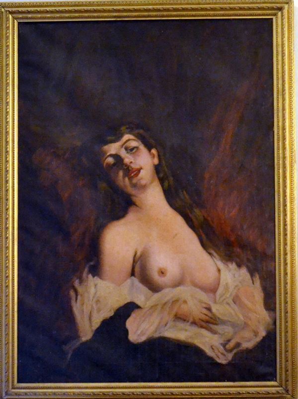 Scuola iataliana, sec. XIX  - Asta GIOIELLI, ARGENTI, ARREDI, OGGETTI D'ARTE E DIPINTI - Poggio Bracciolini Casa d'Aste