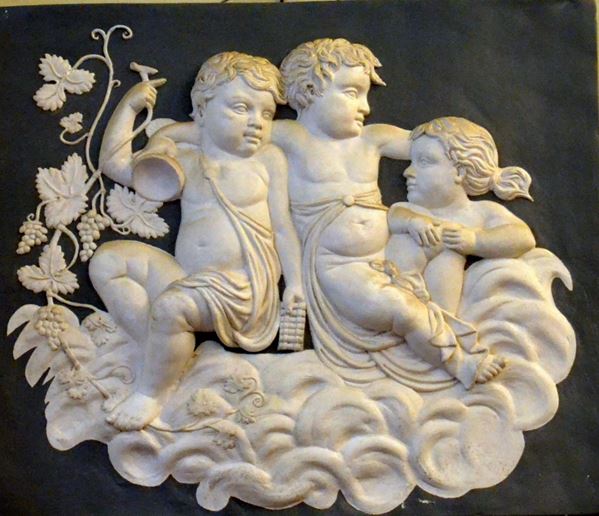 Altorilievo, sec. XX, in gesso, raffigurante