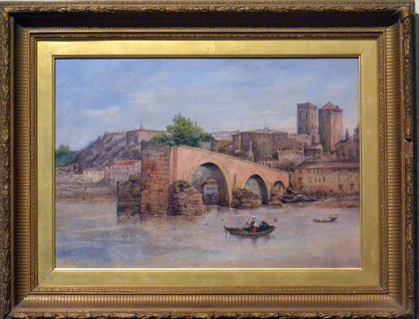 Scuola francese, sec. XIX  - Asta GIOIELLI, ARGENTI, ARREDI, OGGETTI D'ARTE E DIPINTI - Poggio Bracciolini Casa d'Aste