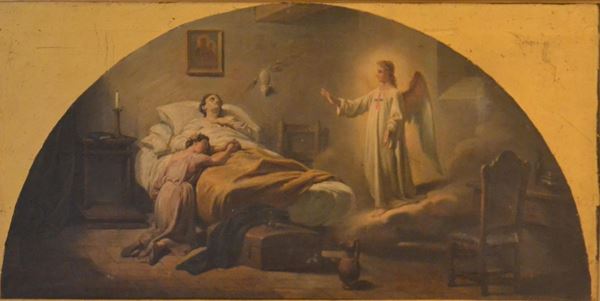 Scuola italiana, sec. XIX  - Asta GIOIELLI, ARGENTI, ARREDI, OGGETTI D'ARTE E DIPINTI - Poggio Bracciolini Casa d'Aste