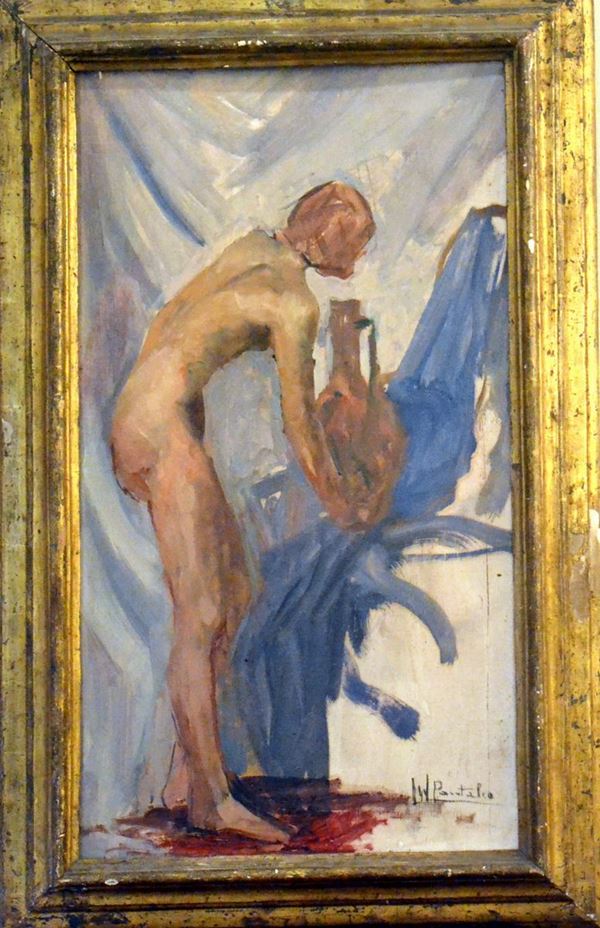 Scuola italiana, sec. XX  - Asta GIOIELLI, ARGENTI, ARREDI, OGGETTI D'ARTE E DIPINTI - Poggio Bracciolini Casa d'Aste
