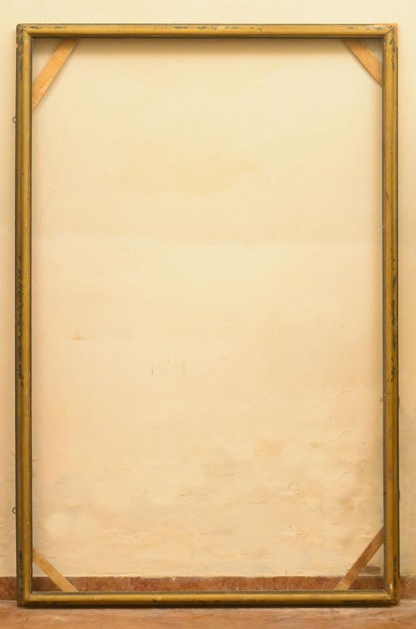 Cornice, sec. XIX, in legno laccato e