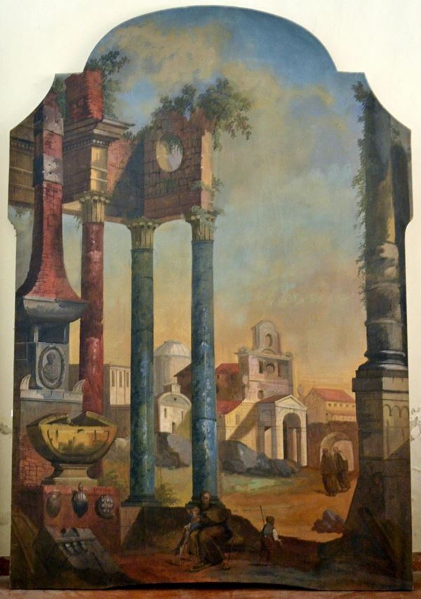Scuola italiana, sec. XIX  - Asta GIOIELLI, ARGENTI, ARREDI, OGGETTI D'ARTE E DIPINTI - Poggio Bracciolini Casa d'Aste