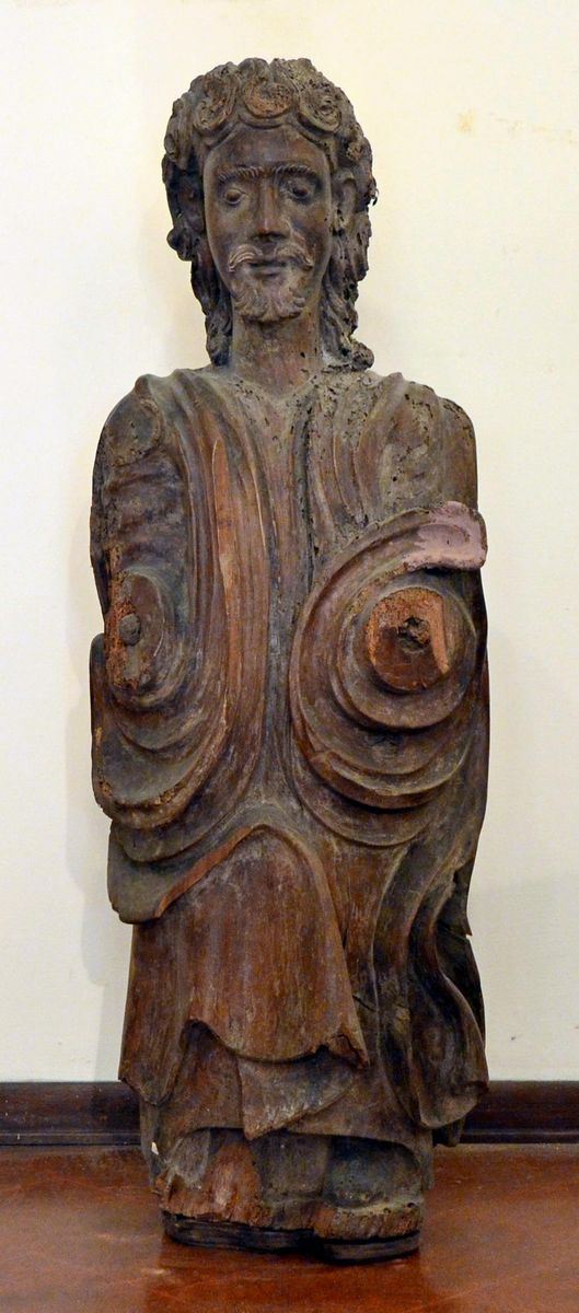 Scultura, sec. XVII, in legno intagliato,