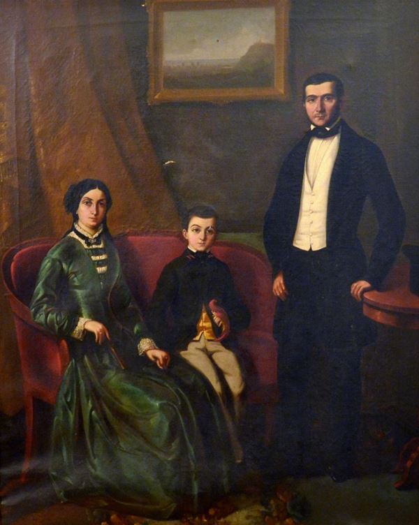 Scuola spagnola, sec. XX  - Asta GIOIELLI, ARGENTI, ARREDI, OGGETTI D'ARTE E DIPINTI - Poggio Bracciolini Casa d'Aste