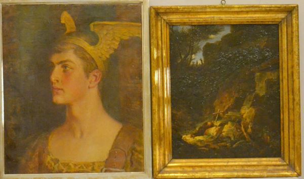 Scuola italiana, sec. XX  - Asta GIOIELLI, ARGENTI, ARREDI, OGGETTI D'ARTE E DIPINTI - Poggio Bracciolini Casa d'Aste