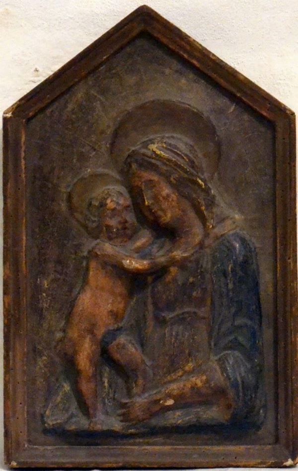 Altorilievo, sec. XIX, in cartapesta,
