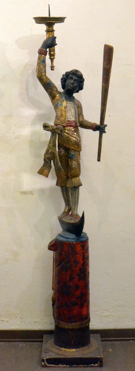 Scultura, sec. XIX, in legno laccato e&nbsp;&nbsp;&nbsp;&nbsp;&nbsp;&nbsp;&nbsp;&nbsp;&nbsp;&nbsp;&nbsp;&nbsp;&nbsp;&nbsp;&nbsp;&nbsp;&nbsp;&nbsp;&nbsp;&nbsp;&nbsp;&nbsp;&nbsp;&nbsp;&nbsp;&nbsp;&nbsp;&nbsp;&nbsp;&nbsp;&nbsp;&nbsp;&nbsp;&nbsp;&nbsp;&nbsp;