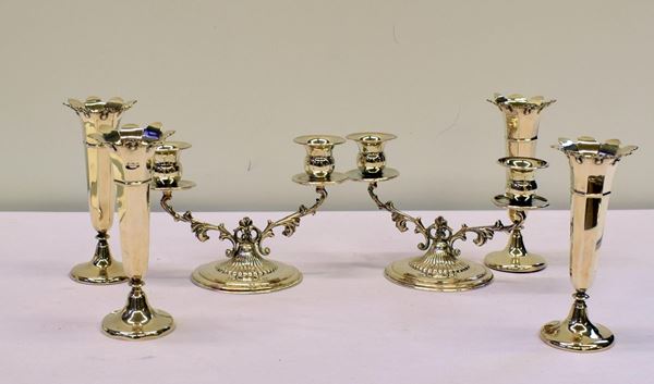 COPPIA DI CANDELIERI SEC. XX  - Asta ANTIQUARIATO, COLLEZIONISMO, GIOIELLI - Poggio Bracciolini Casa d'Aste