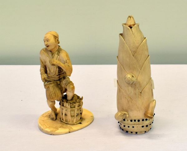 Due intagli , cina sec. XX  - Asta ANTIQUARIATO, COLLEZIONISMO, GIOIELLI - Poggio Bracciolini Casa d'Aste