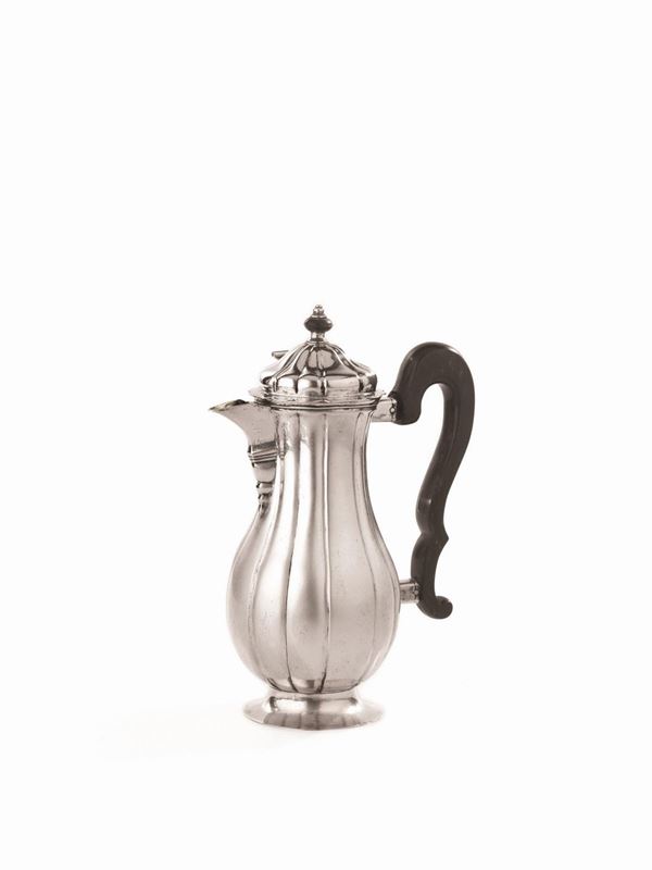 CAFFETTIERA, AUGSBURG, 1733 CIRCA, ARGENTIERE JOHAN II PEPFENHAUSER