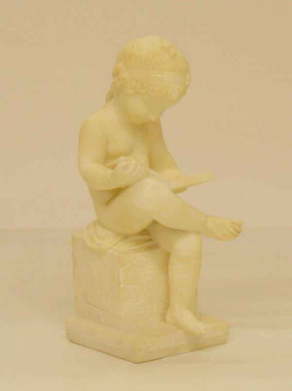 Scultura, sec. XX, in marmo, raffigurante