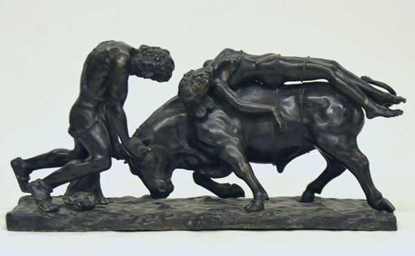 Scultura, sec. XX, in bronzo, raffigurante