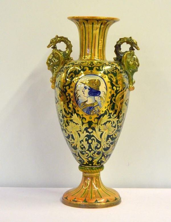 Vaso, sec. XX, manifattura Luca della Robbia,