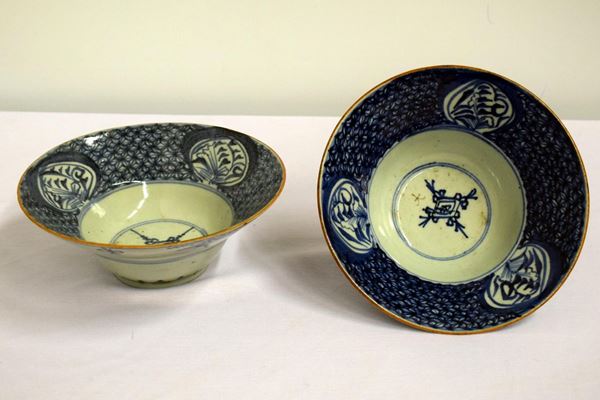 Due ciotole , sec. XIX  - Asta ANTIQUARIATO, COLLEZIONISMO, GIOIELLI - Poggio Bracciolini Casa d'Aste