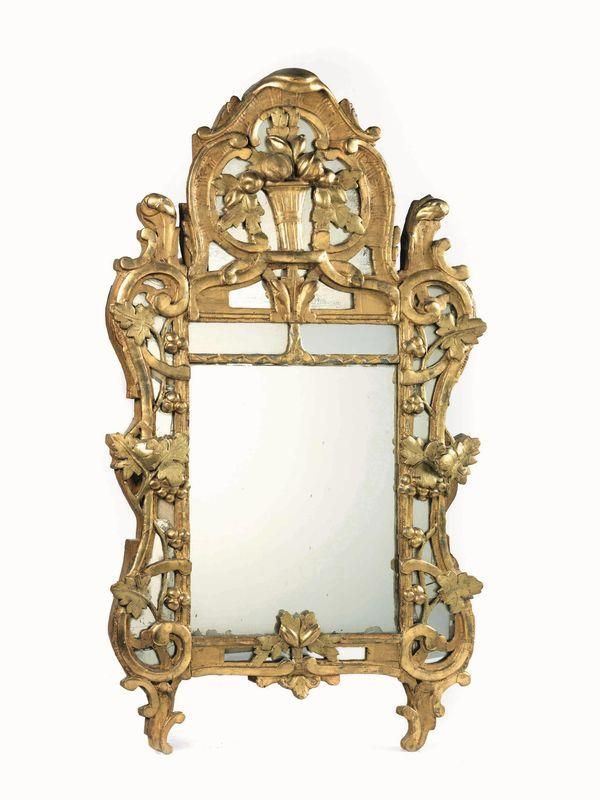 Specchiera, Piemonte, Luigi XVI, entro cornice in legno laccato e