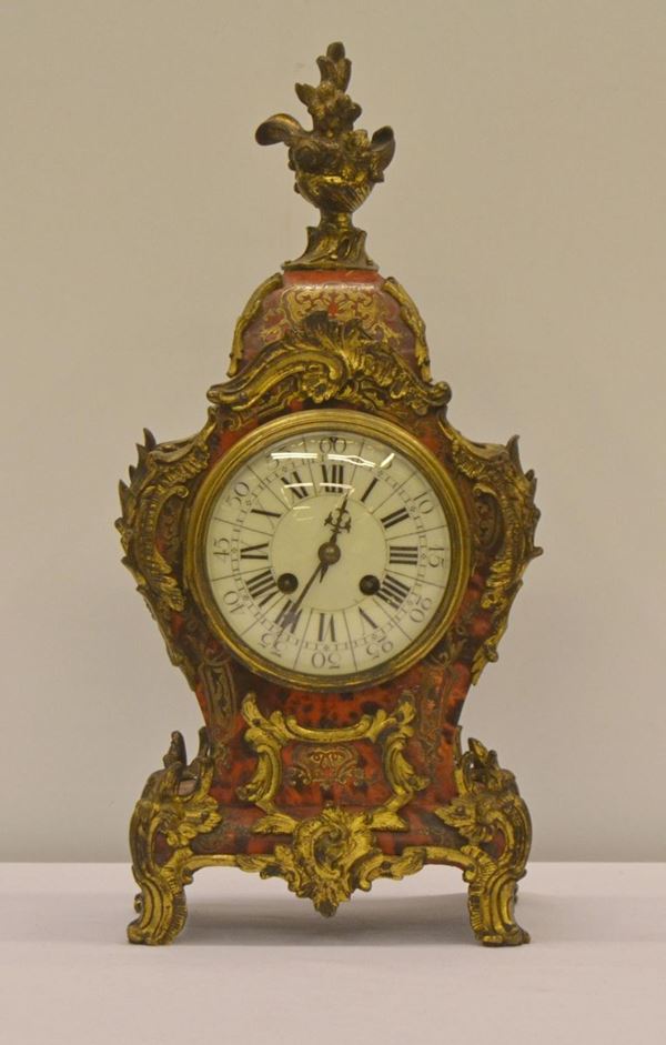 Orologio da tavolo, in stile boulle,