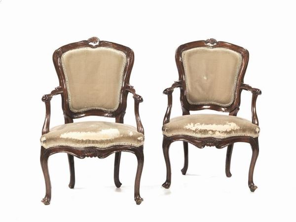 COPPIA DI POLTRONE, VENEZIA, IN STILE XVIII SECOLO  - Asta ANTIQUARIATO, COLLEZIONISMO, GIOIELLI - Poggio Bracciolini Casa d'Aste
