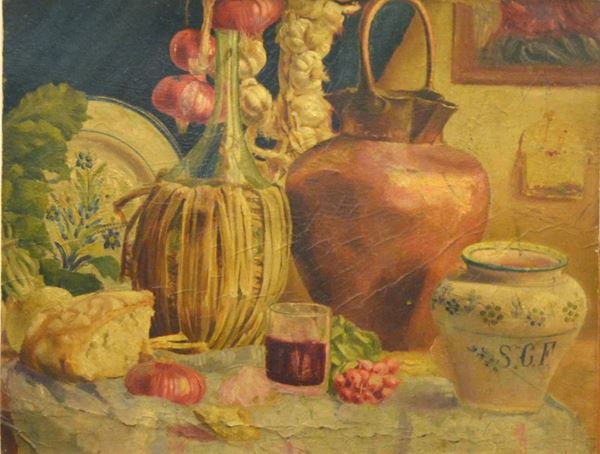 Scuola italiana, sec. XX  - Asta ANTIQUARIATO, COLLEZIONISMO, GIOIELLI - Poggio Bracciolini Casa d'Aste