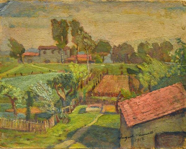 Scuola italiana, sec. XX  - Asta ANTIQUARIATO, COLLEZIONISMO, GIOIELLI - Poggio Bracciolini Casa d'Aste