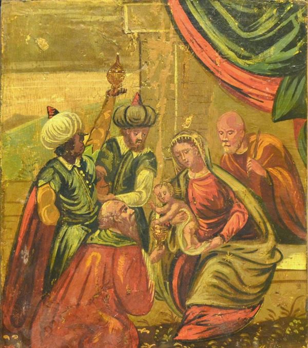 Scuola veneto cretese, sec. XVIII  - Asta ANTIQUARIATO, COLLEZIONISMO, GIOIELLI - Poggio Bracciolini Casa d'Aste