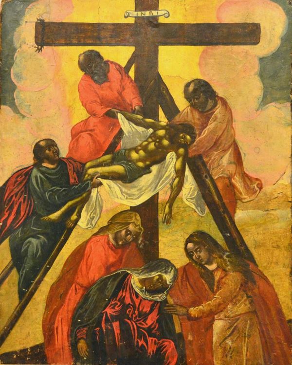 Scuola veneto cretese, sec. XVIII  - Asta ANTIQUARIATO, COLLEZIONISMO, GIOIELLI - Poggio Bracciolini Casa d'Aste